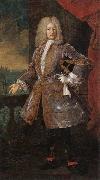 unknow artist Portrait of a nobleman,full-length,standing on a balcony oil on canvas